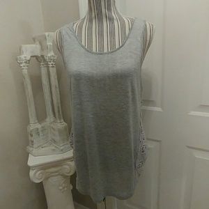 E & M Knit & Lace Tank Top